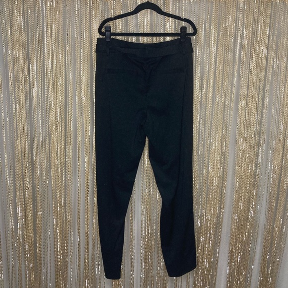 Loft black tie waist cigarette pants slacks high waisted - Picture 5 of 5